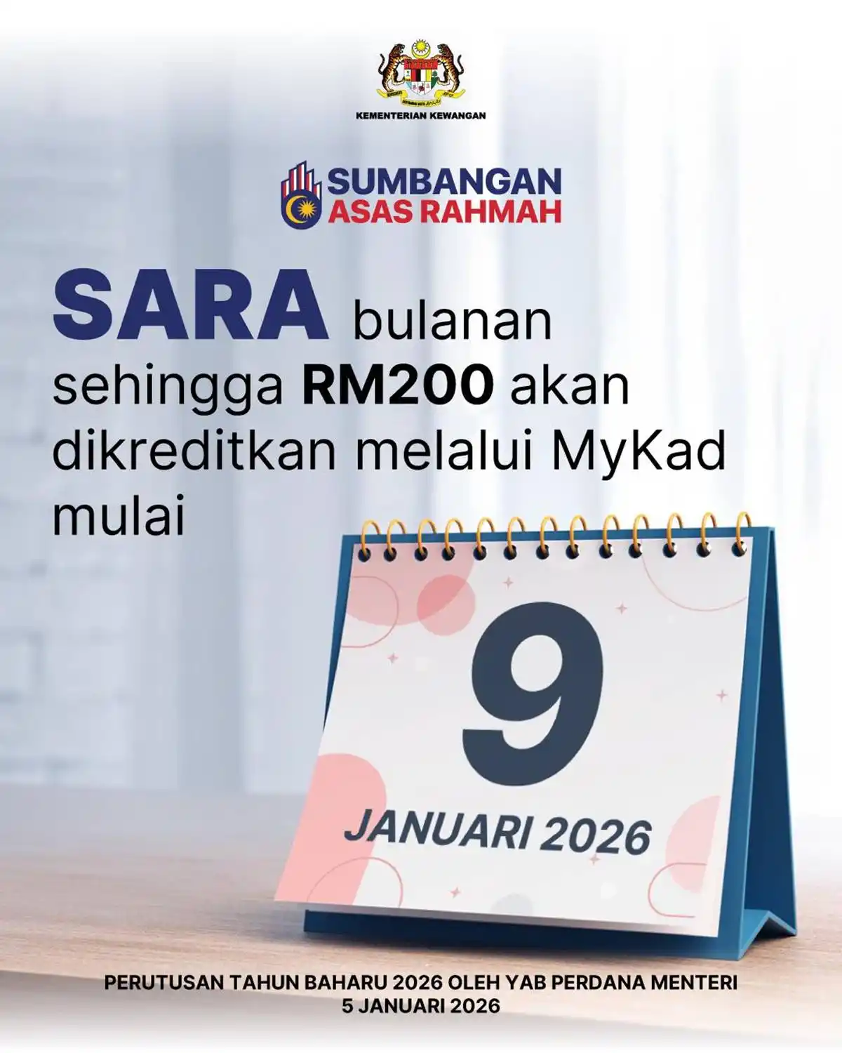 tarikh sara januari 2026