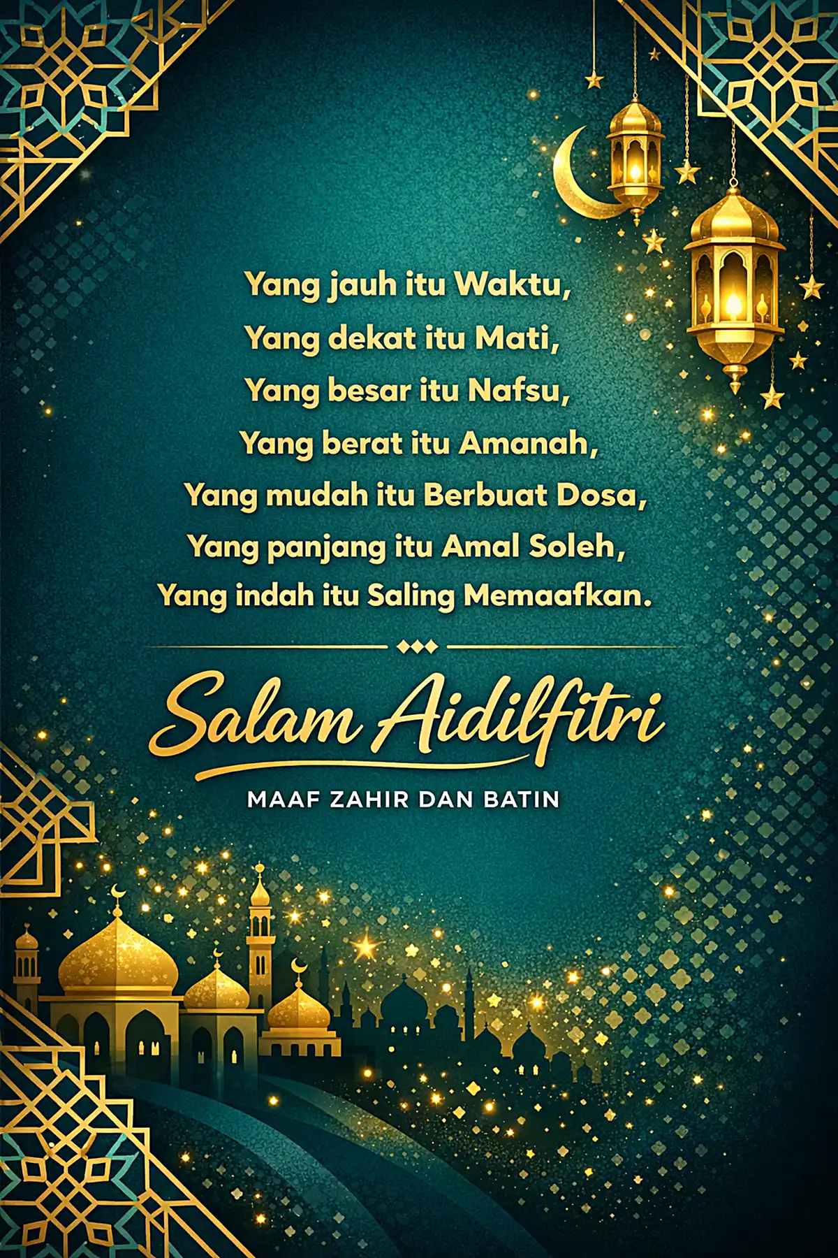 kad ucapan hari raya aidilfitri 2