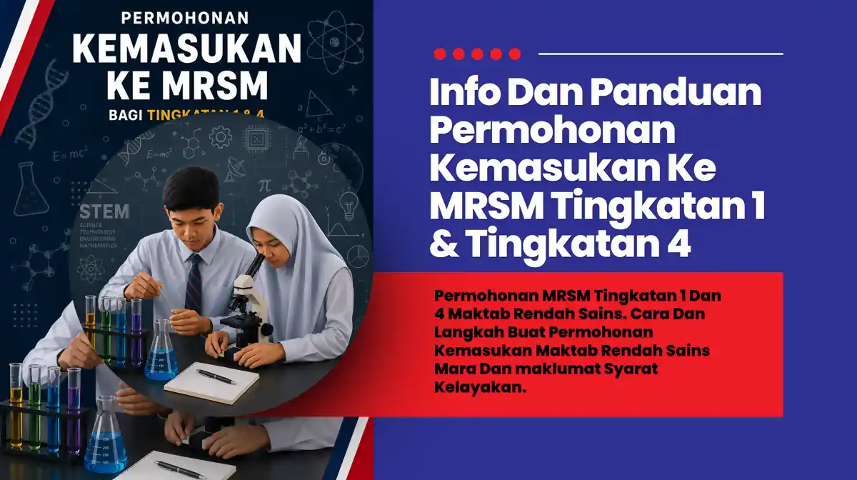 mrsm permohonan tingkatan 1 dan 4