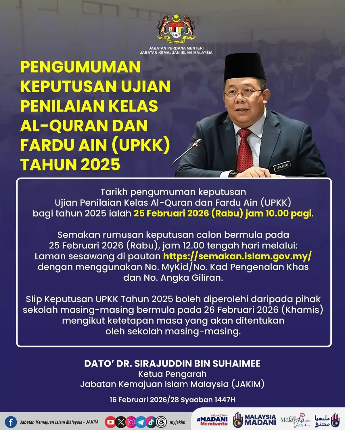 pengumuman keputusan upkk 2026