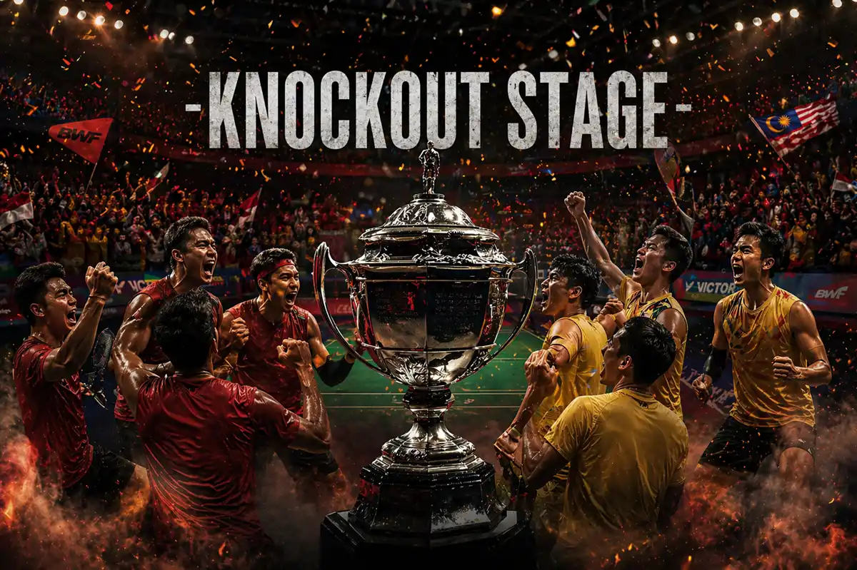 knockout stage thomas cup