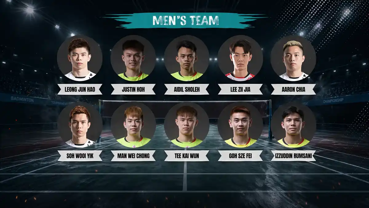pemain lelaki badminton thomas cup 2026