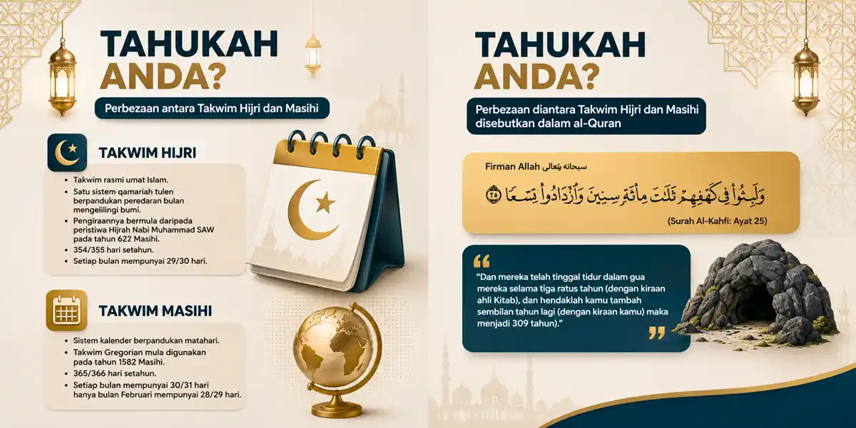 perbezaan takwim hijrah dan masihi