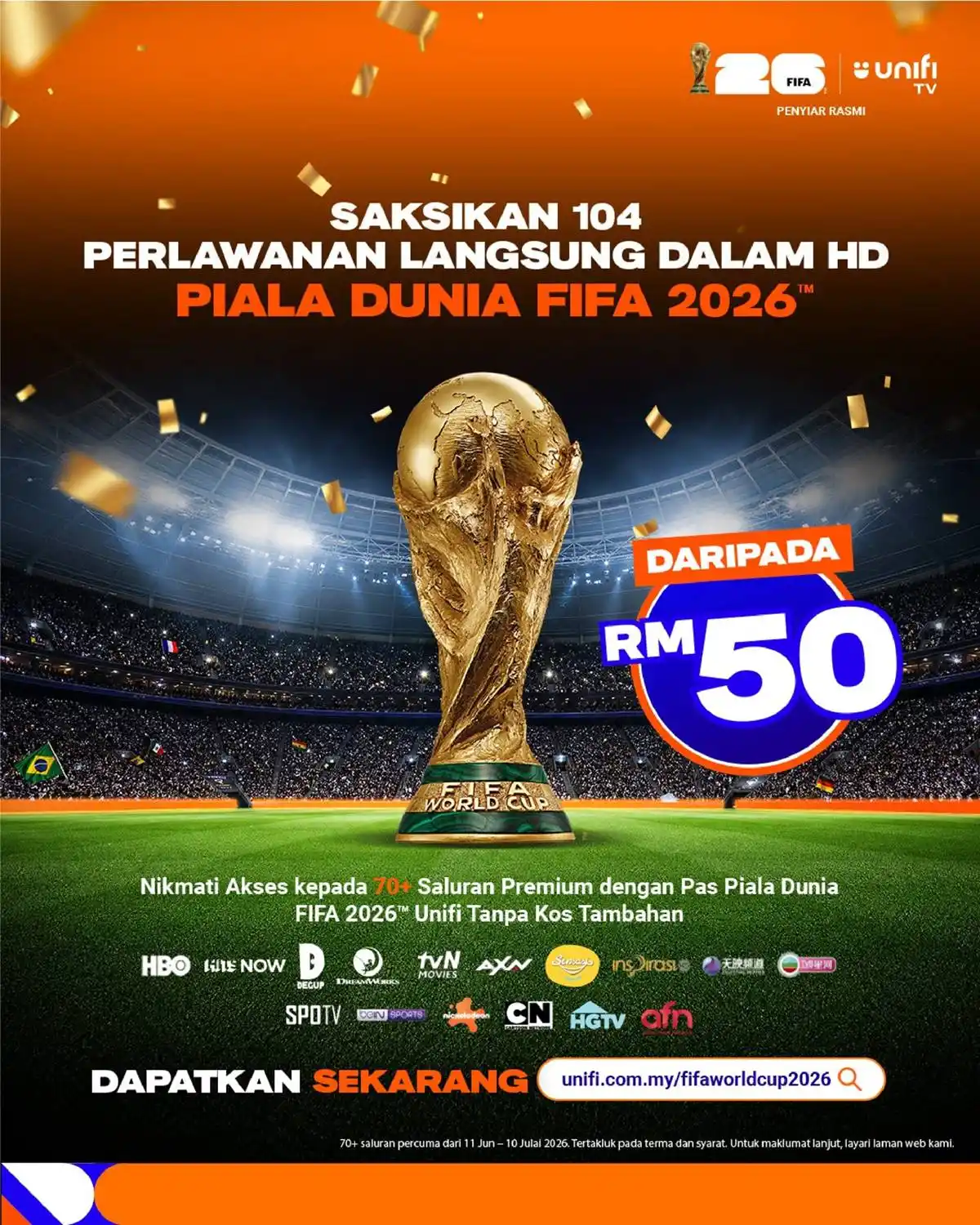 jadual piala dunia 2026 unifi
