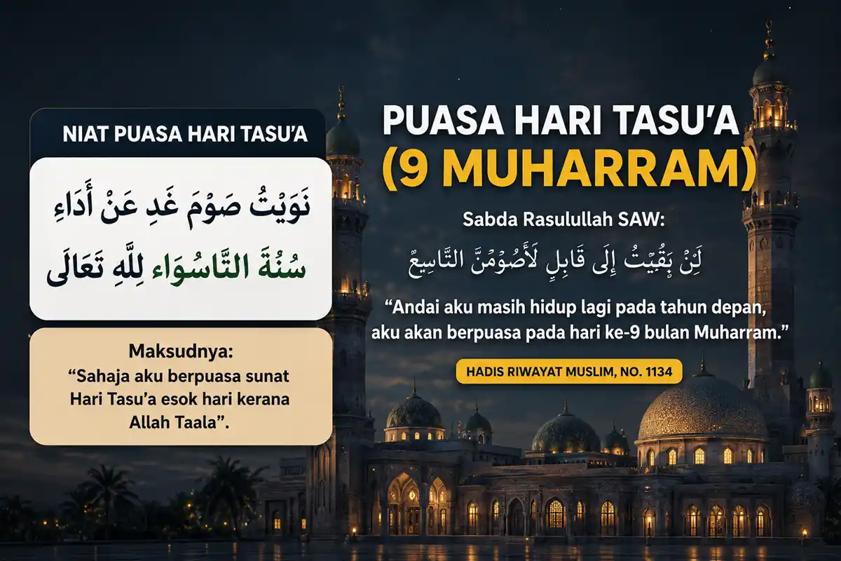 lafaz niat puasa sunat hari tasua