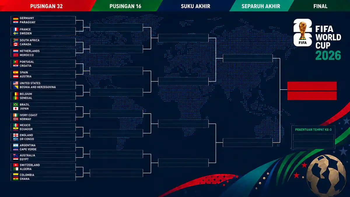 carta pusingan 32 world cup 2026