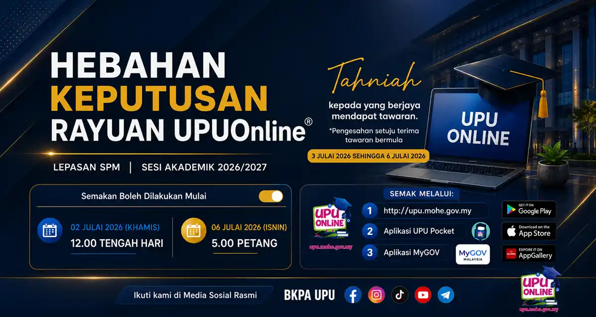 keputusan rayuan upu 2026 spm