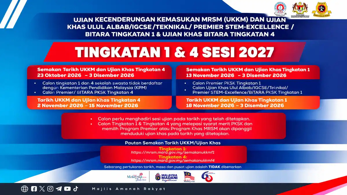 semakan ukkm mrsm 2027
