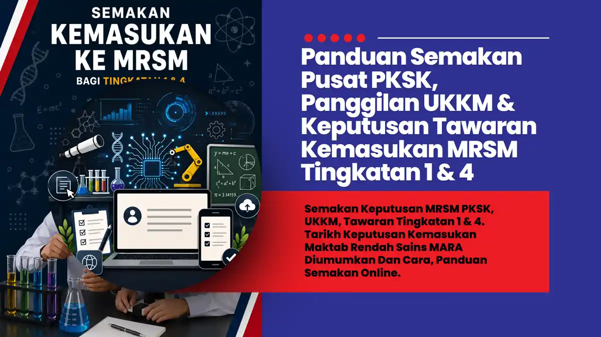 semakan ukkm pksk keputusan tawaran mrsm