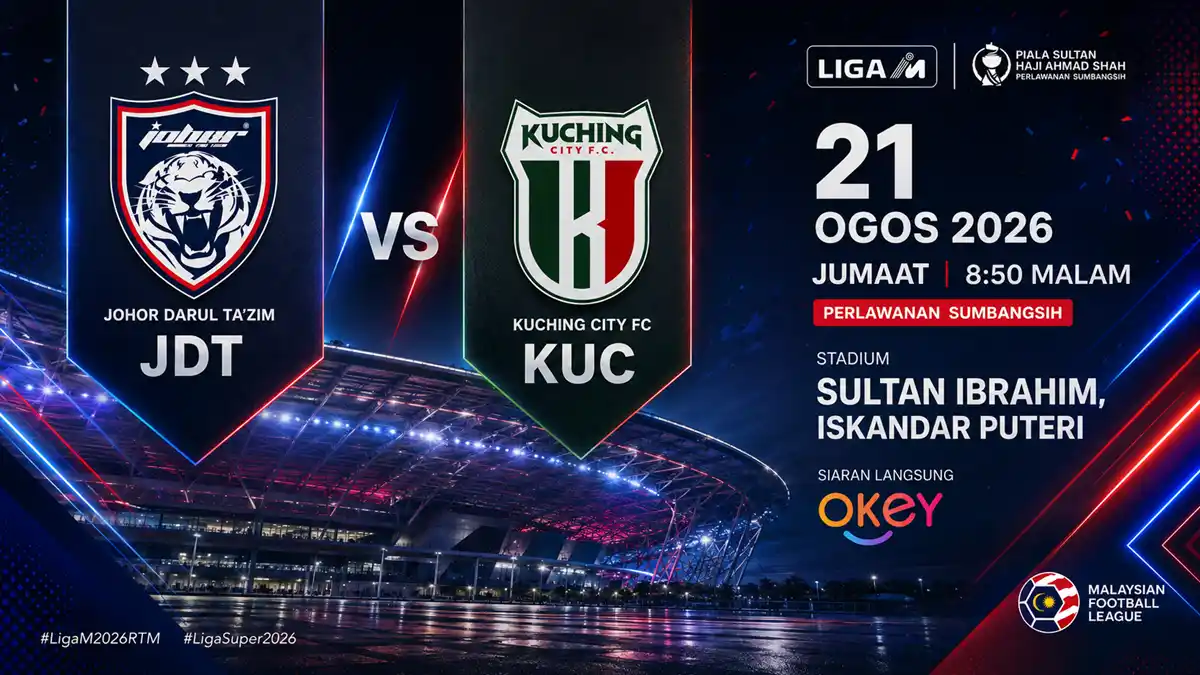 live streaming jdt vs kuching city piala sumbangsih 2026