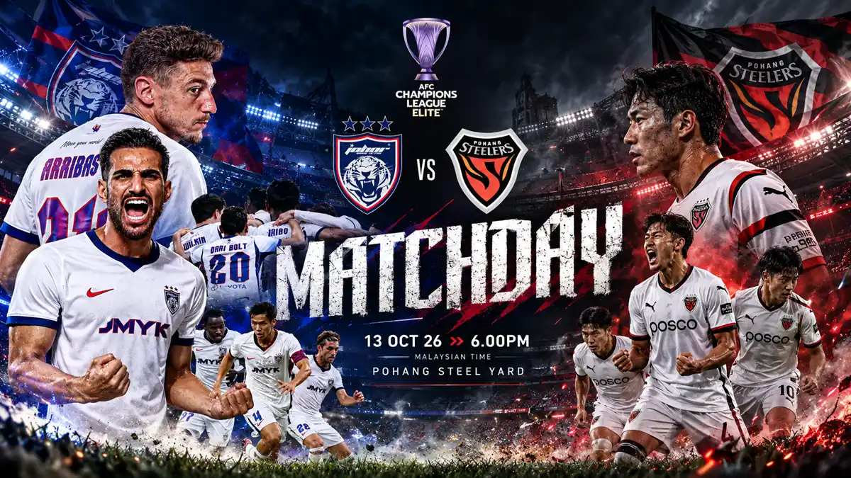 siaran langsung jdt vs pohang steelers acle 2026